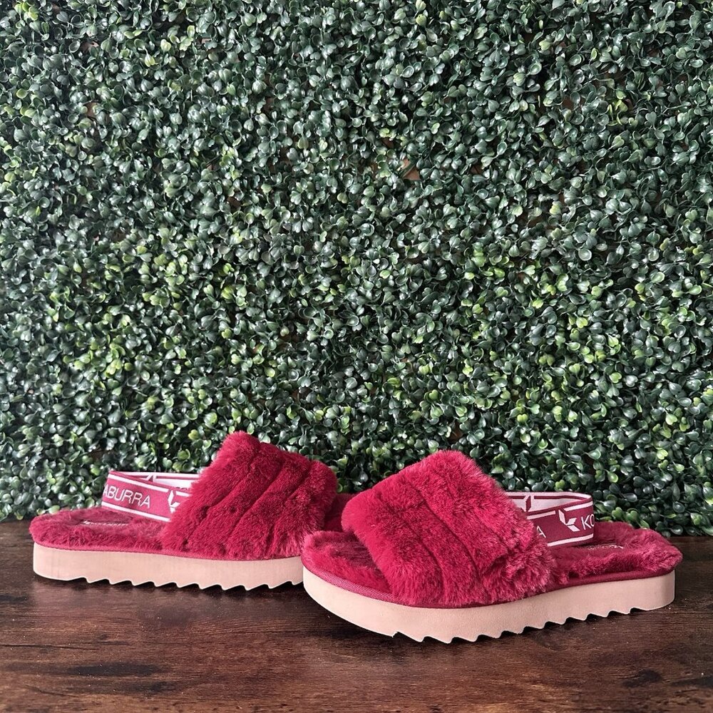 Koolaburra By UGG Fuzz'n II  Faux Fur Women's Slippers Size 8 KoolaKomfort Foam